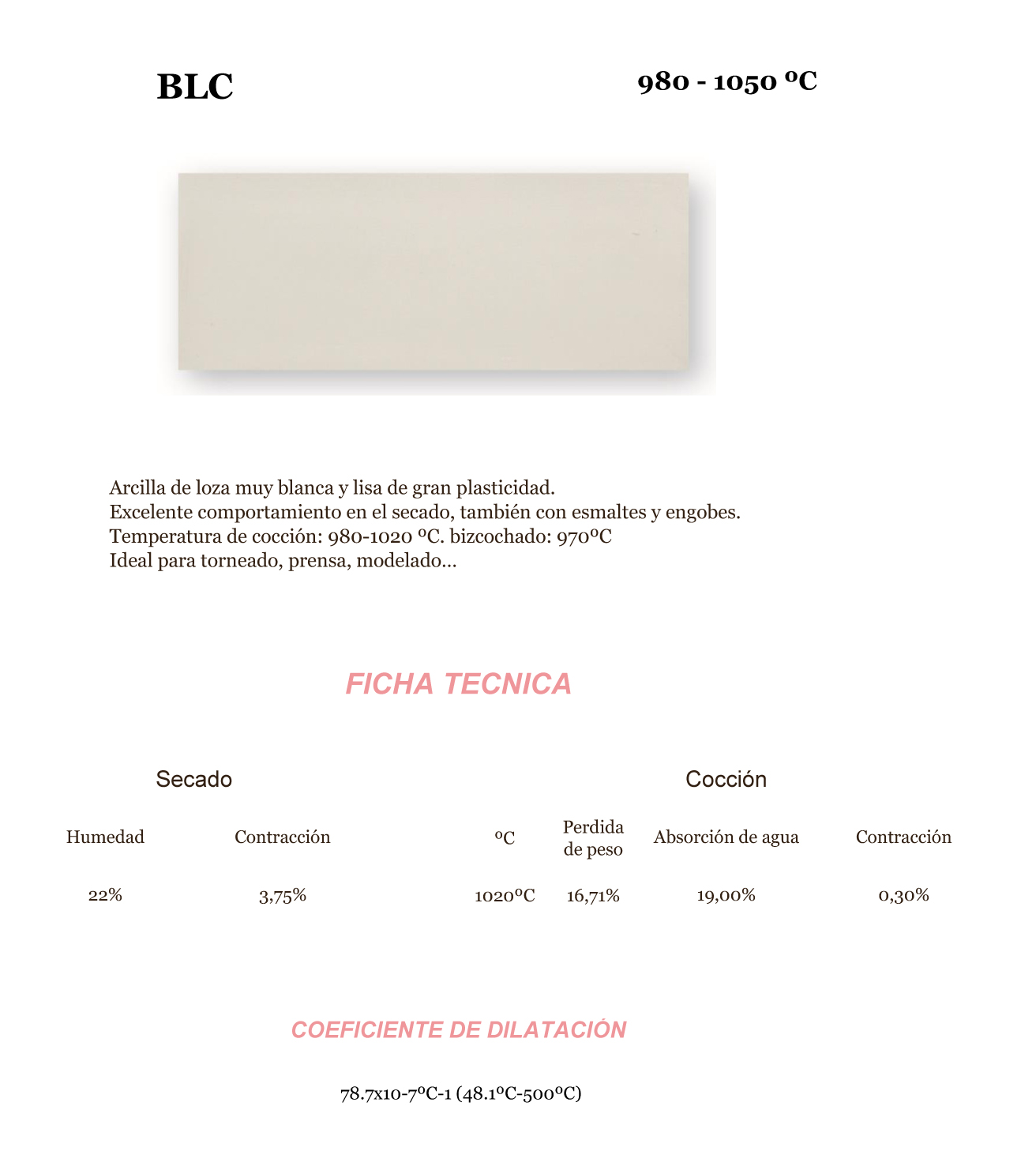 Снежно бяла глина BLC